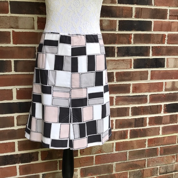 Per Se Dresses & Skirts - Per Se skirt with pink and gray blocked pattern 10